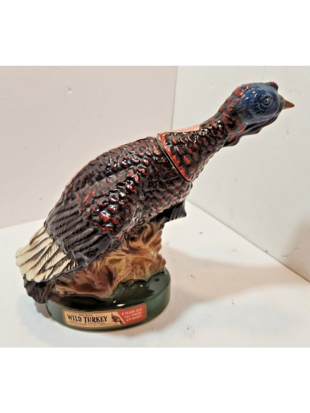 Austin Nichols Wild Turkey Bourbon Liquor Decanter 185 Limited Ed Ceramic No.7